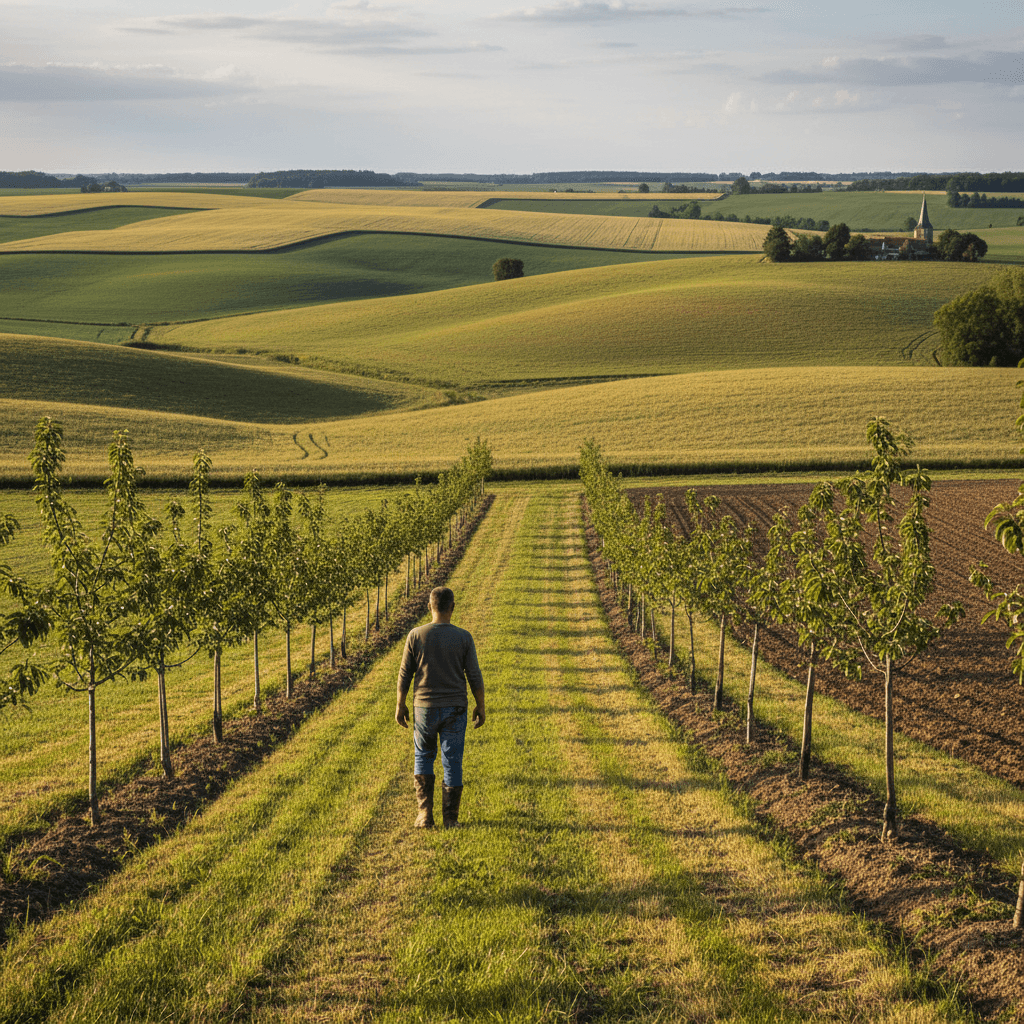 Suivi d'une parcelle agroforestière dans le Pays de Beauce