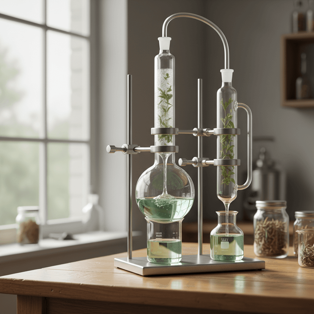 Distillation artisanale d'extraits végétaux