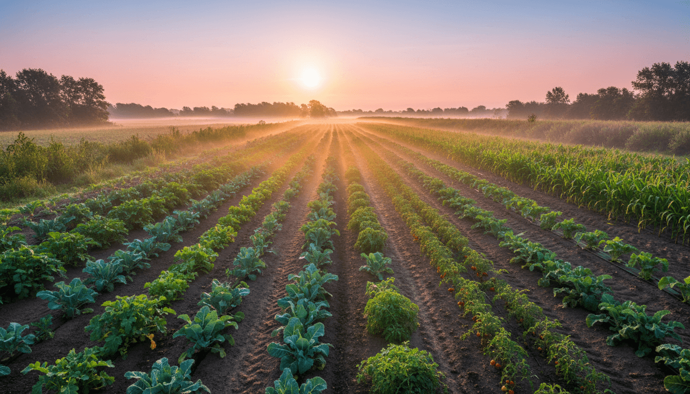 Parcelle agroforestière en conception